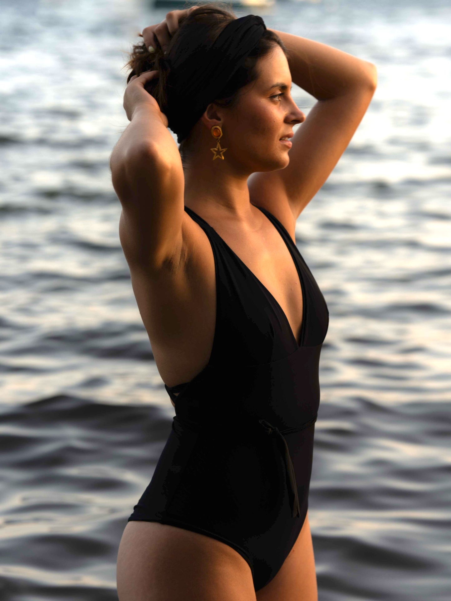Olala Noir - Maillot de bain 1 pièce tanga noir