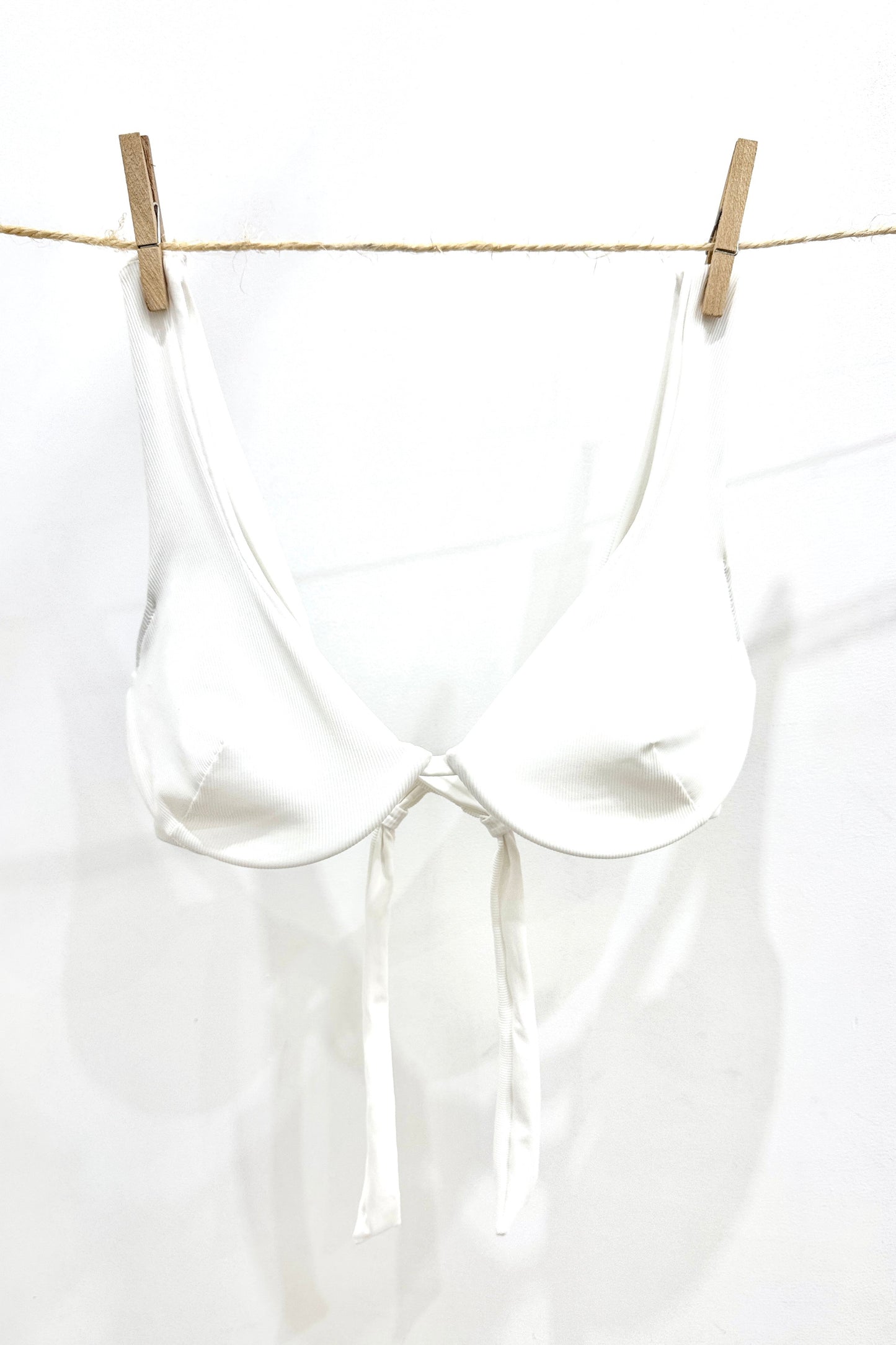 maillot de bain brassière corbeille blanc