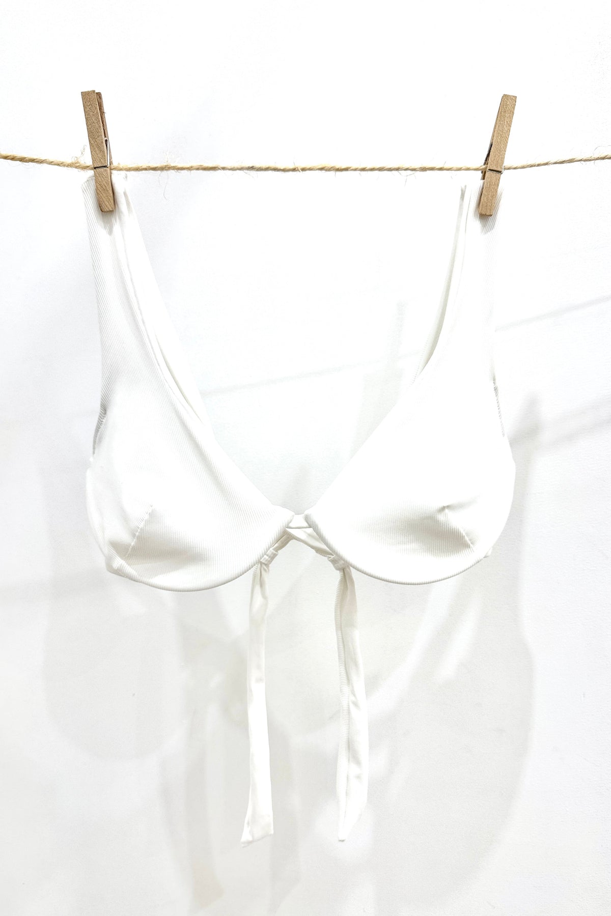 maillot de bain brassière corbeille blanc